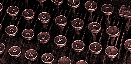 sepia typewriter keys